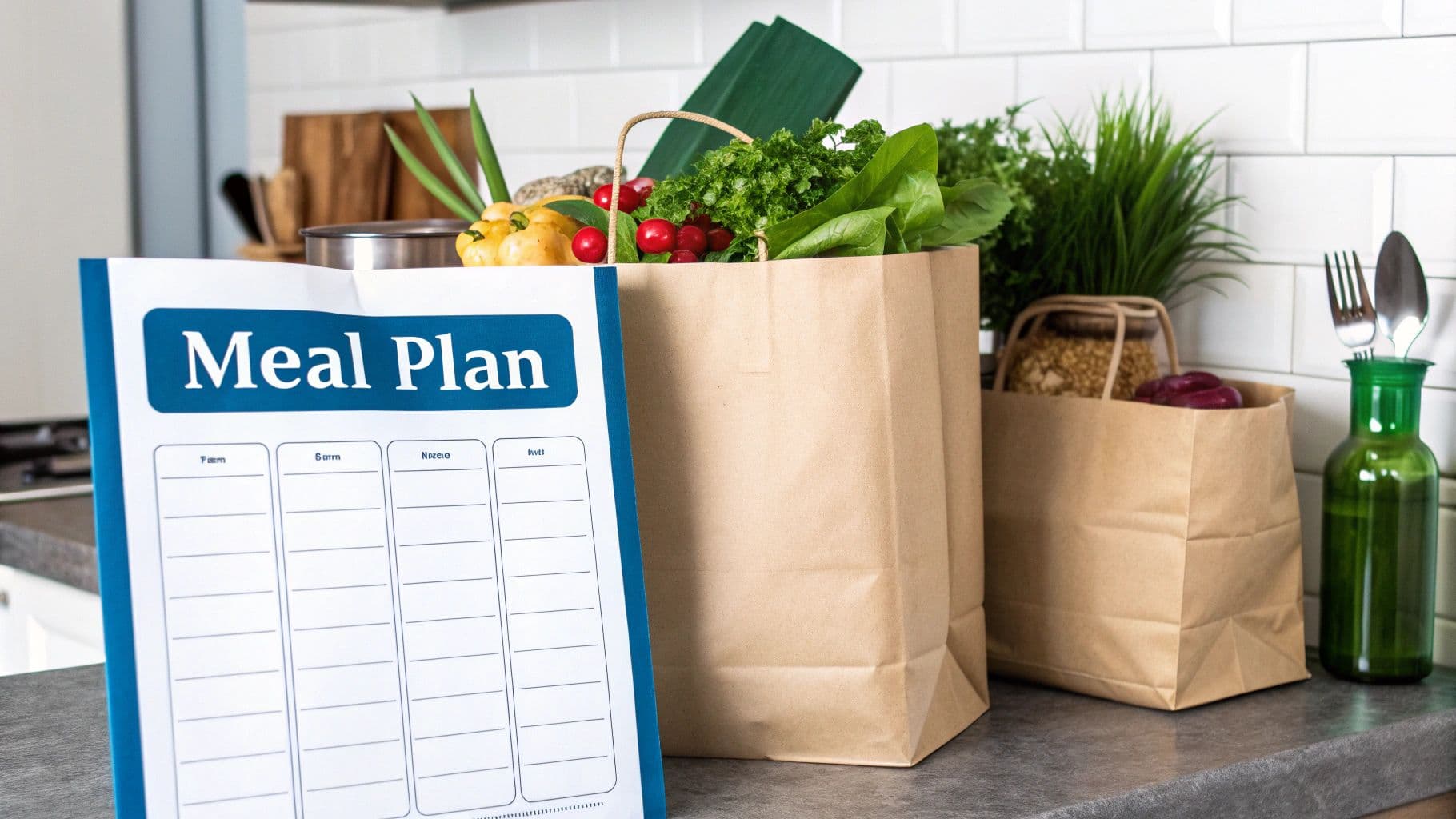 Family regrouping after a meal planning mishap