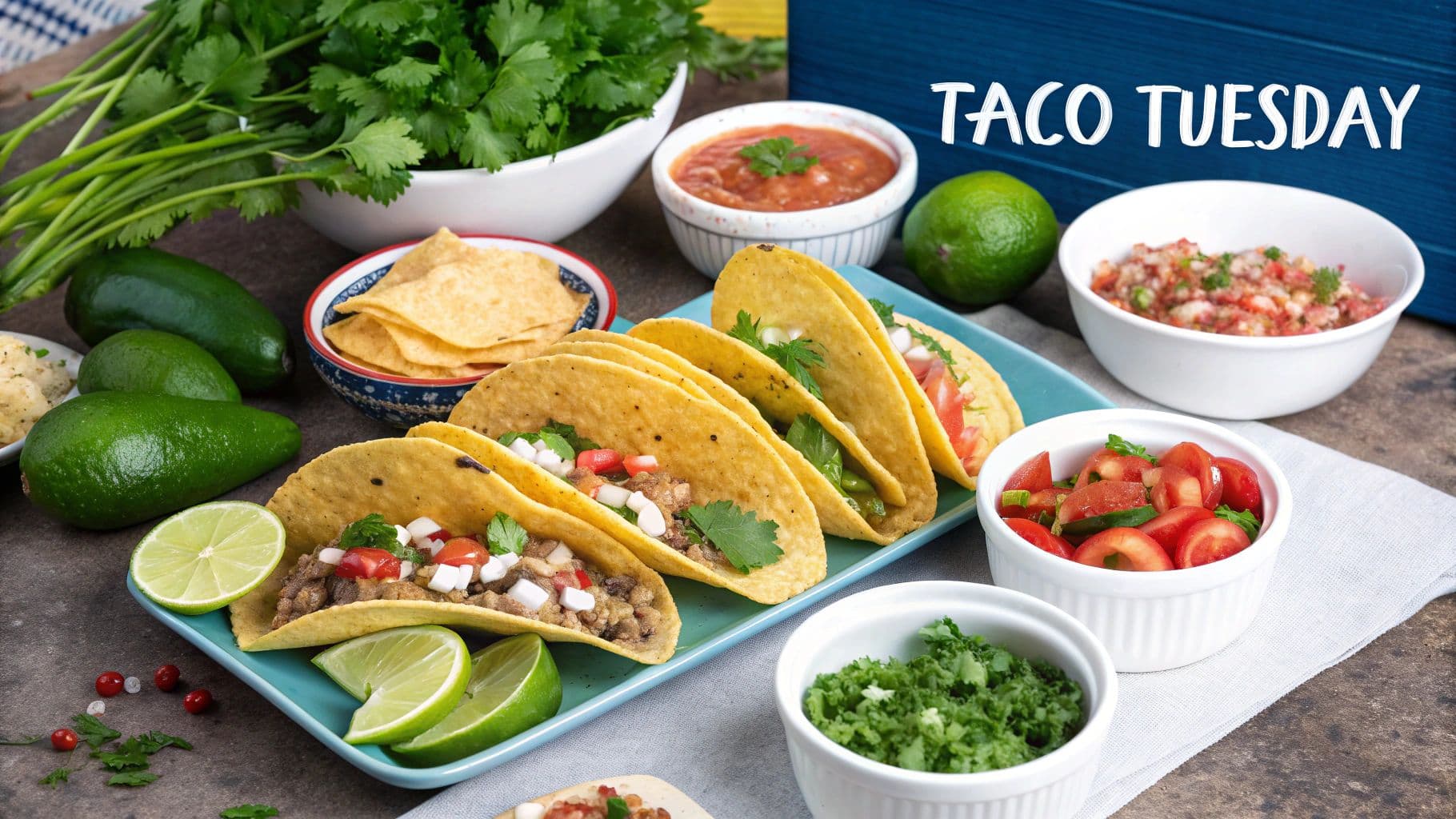 Taco Tuesday Bar Setup