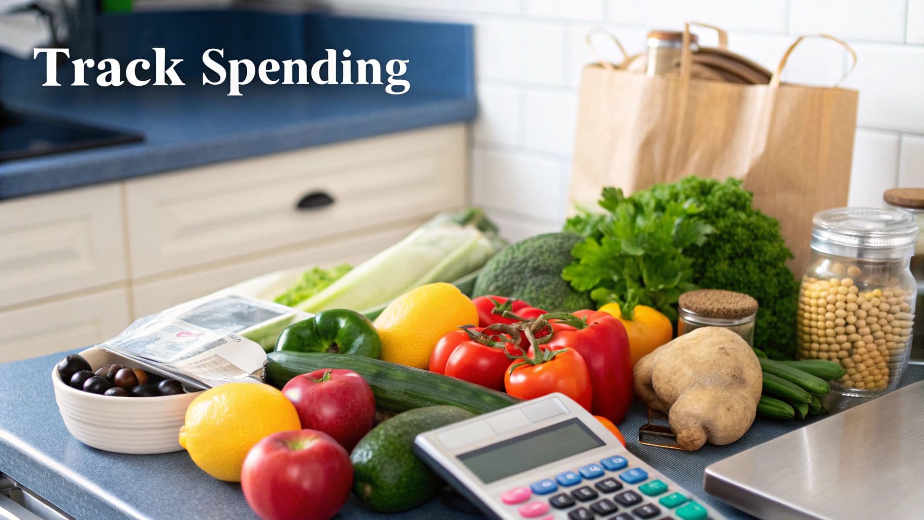 A well-organized pantry with jars of ingredients, symbolizing smart meal planning.