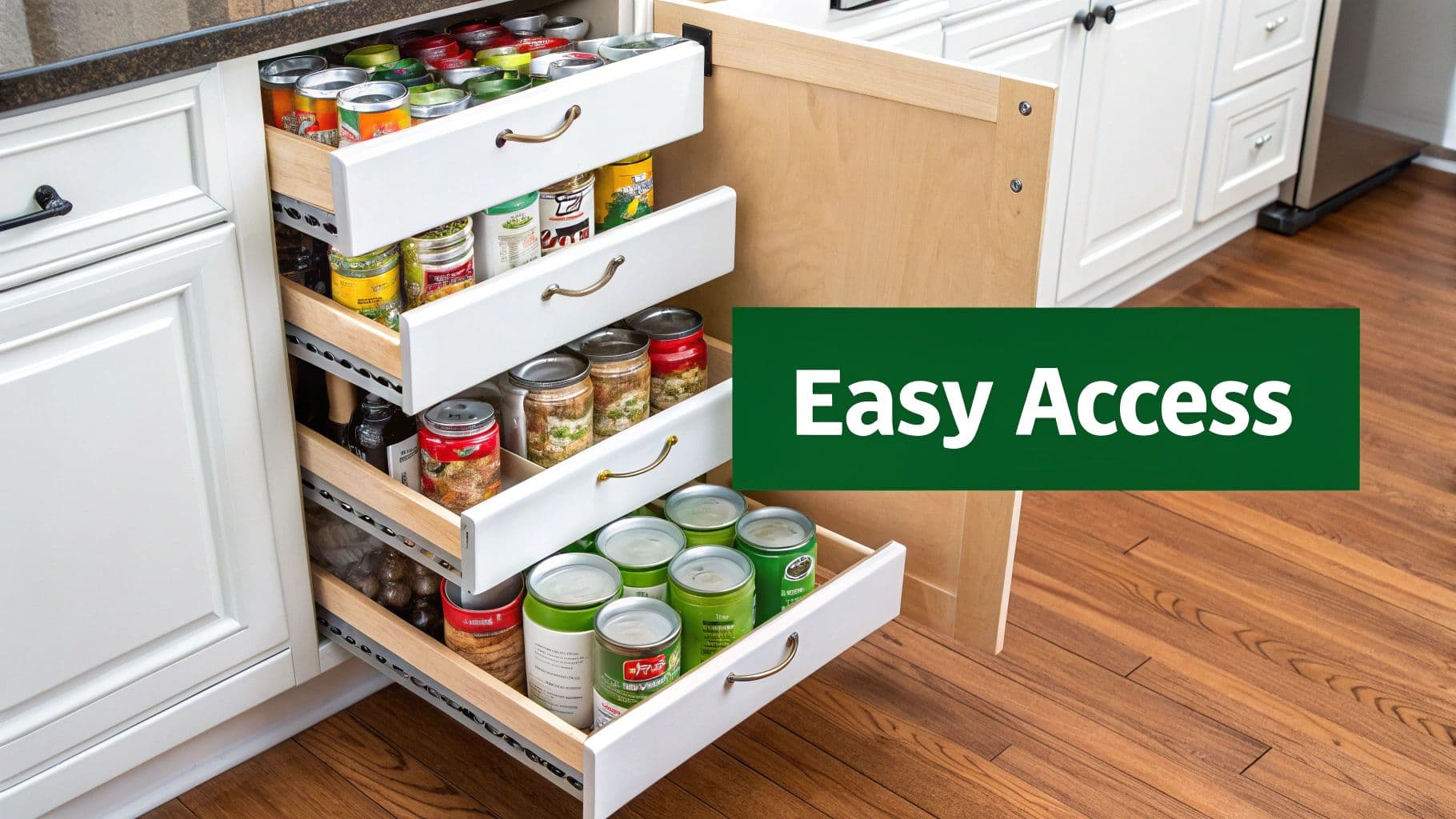 Pull-Out Drawers and Sliding Shelves