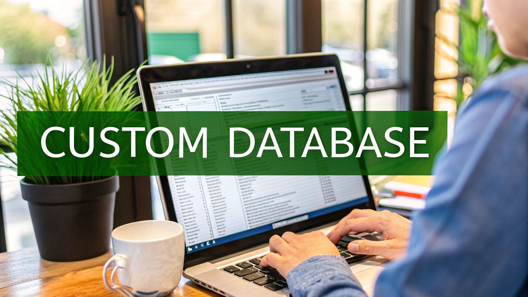 A person organizing recipes on a tablet in the kitchen.