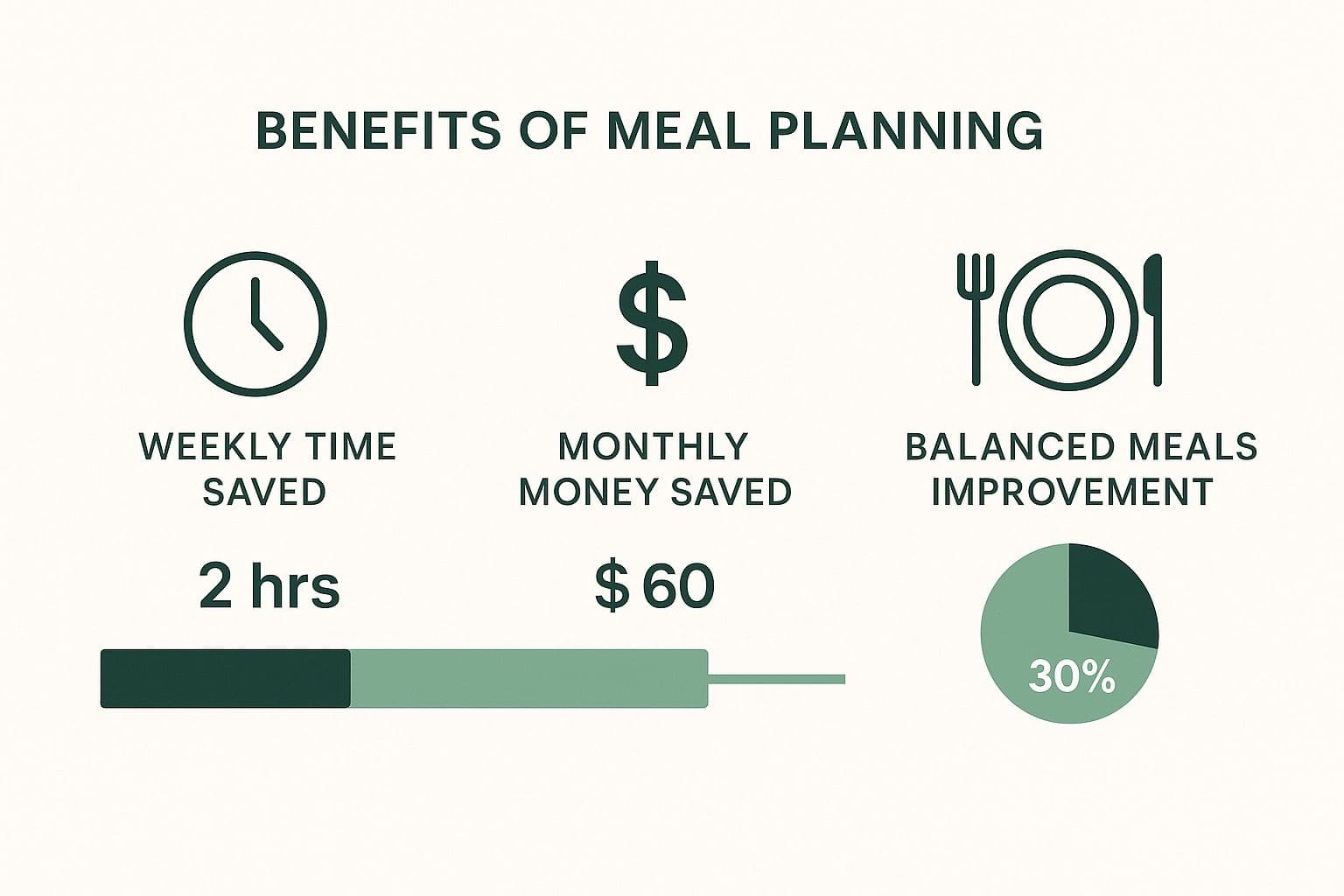 Infographic about easy meal planning
