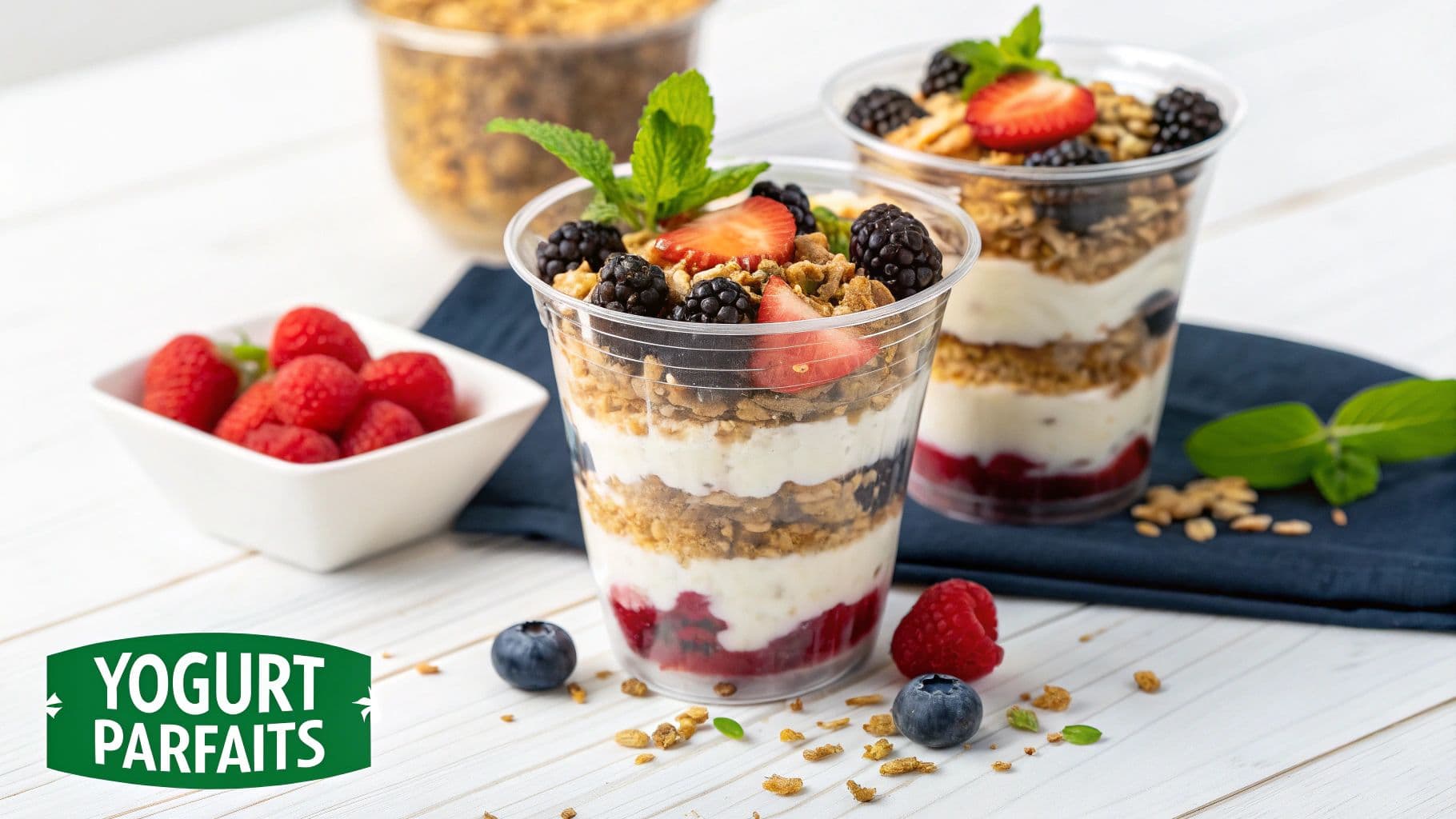 Greek Yogurt Parfait Bowls