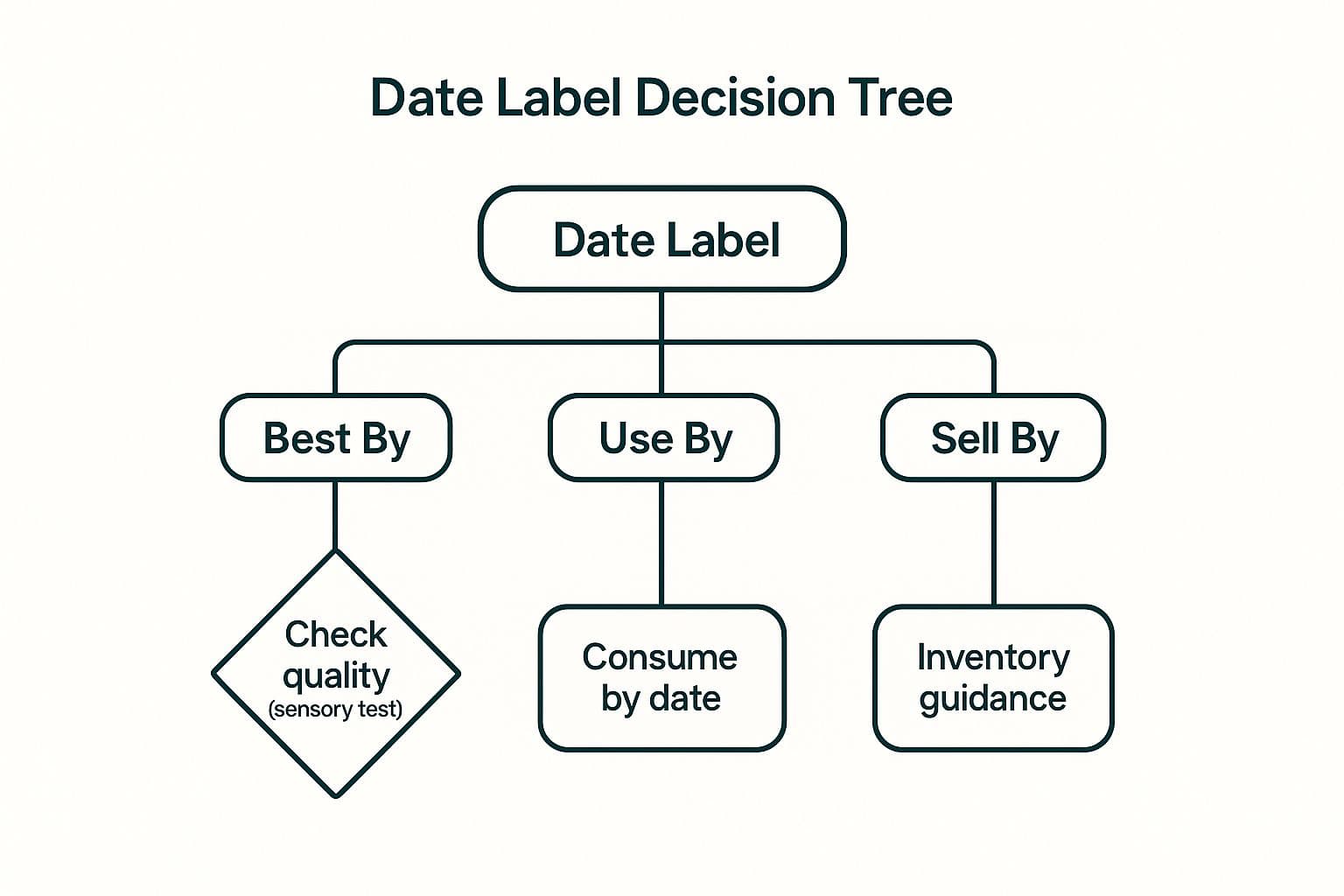 Infographic showing key data about Decode Date Labels and Food Safety