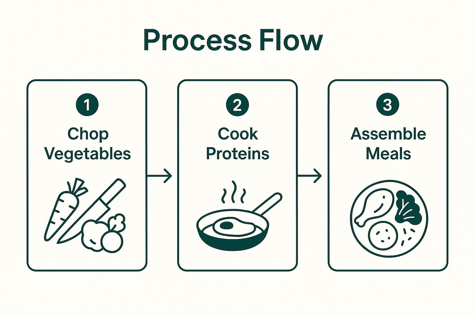 Infographic showing key data about Component Prep with Weekly Assembly